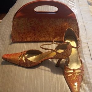 Shoes and matching purse